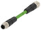 TE Connectivity TAD14541111-002 TAD14541111-002 Sensor Cable D-Code M12 Plug Receptacle 4 Positions 1 m 3.3 ft