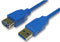 PRO Signal CAC250024 CAC250024 USB Cable Type A Plug to Receptacle 5 m 16.4 ft 3.0 Blue