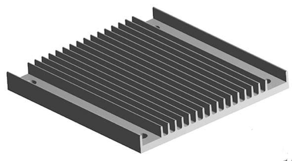 AAVID THERMALLOY 241204B92200G Heat Sink, Square, For DC/DC Converters, Half Brick, 11.4 mm, 57.9 mm, 61 mm