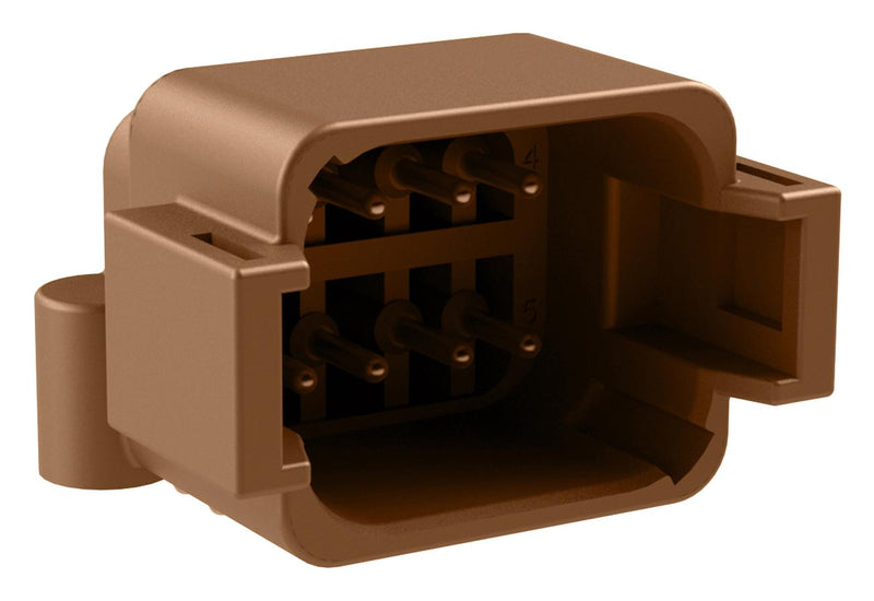 Amphenol SINE/TUCHEL ATF13-08PD-BM13 ATF13-08PD-BM13 Automotive Connector Board Lock AT Series Right Angle Receptacle 8 Contacts PCB Pin