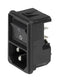 Schurter 4302.2002 Un-Filtered IEC Power Entry Module C14 General Purpose 10 A 250 VAC 2-Pole Switch