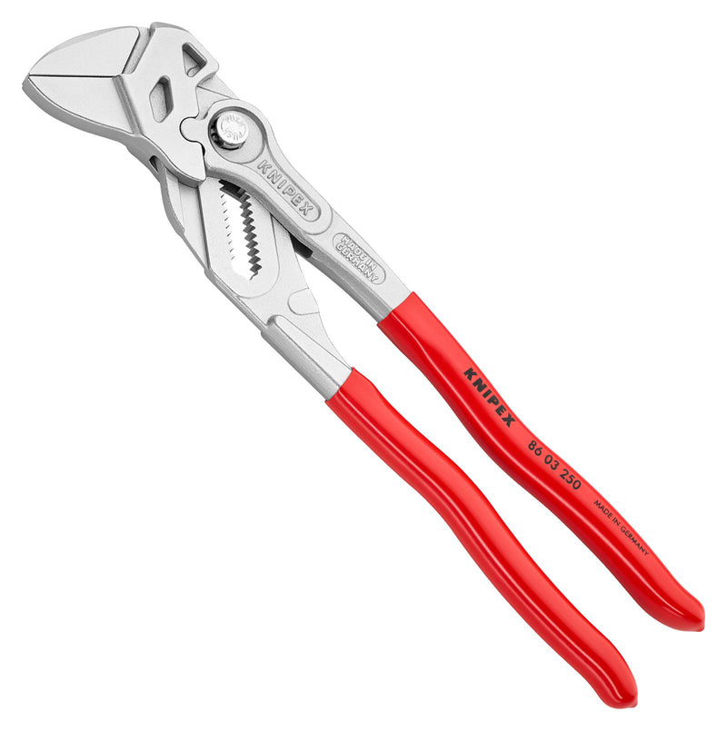 Knipex 86 03 250 Plier Wrench 250mm Chrome Plated Plastic Handle