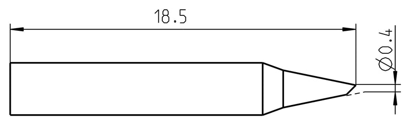Weller RTM 004 B Soldering TIP Bevel 0.4MM