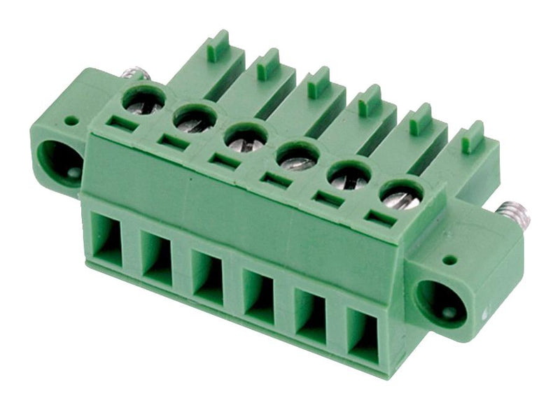 Wurth Elektronik 691364300006 Pluggable Terminal Block 3.81 mm 6 Ways 26AWG to 16AWG 1.31 mm&Acirc;&sup2; Screw 10 A