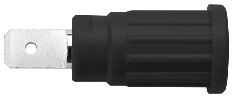 Schutzinger SEPB 6453 NI / SW Banana Test Connector Jack Panel Mount 32 A 1 kV Nickel Plated Contacts Black