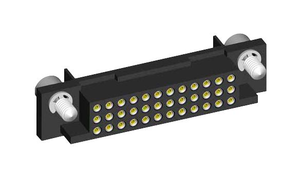 Harwin M80-7052705 Wire-To-Board Connector 2 mm 27 Contacts Receptacle Datamate J-Tek M80 Series Crimp 3 Rows