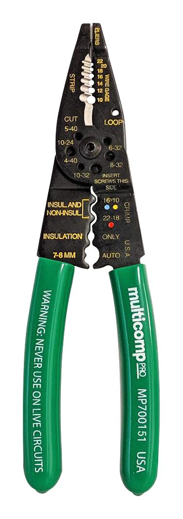 Multicomp PRO MP700151 5-IN-1 Multi Cutter /STRIPPER 22-10AWG