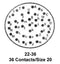 ITT Cannon KPT00J22-36SX KPT00J22-36SX Circular Connector KPT Wall Mount Receptacle 36 Contacts Solder Socket Bayonet 22-36