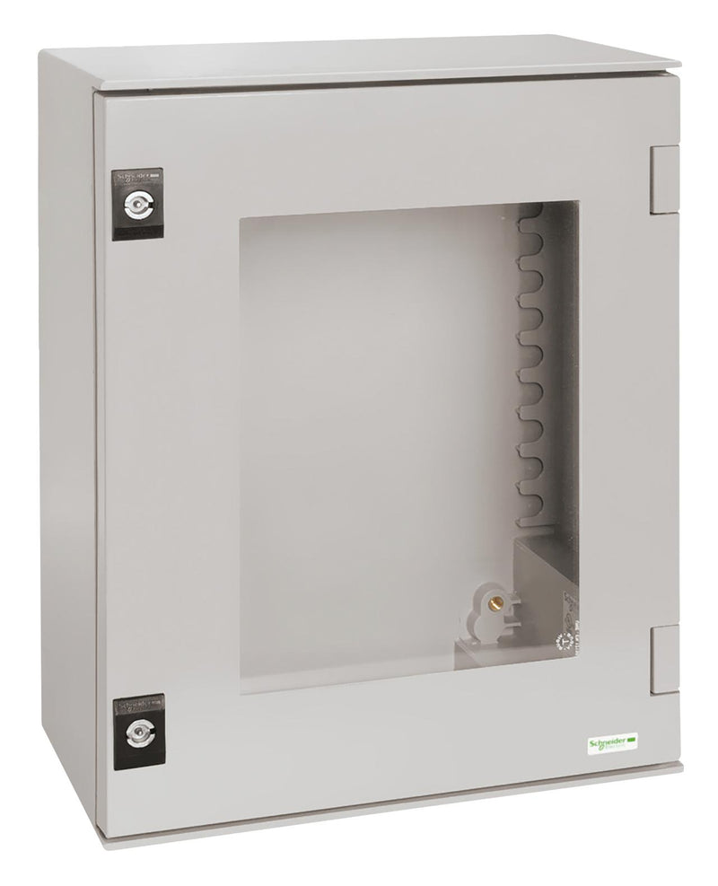 Schneider Electric NSYPLM43TG Plastic Enclosure Wall Mount Polyester (PET) Glass Fibre Reinforced 430 mm 330 200