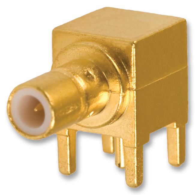 AMP - TE Connectivity 5414338-1 RF/COAXIAL SMB Plug R/A 50 OHM Solder