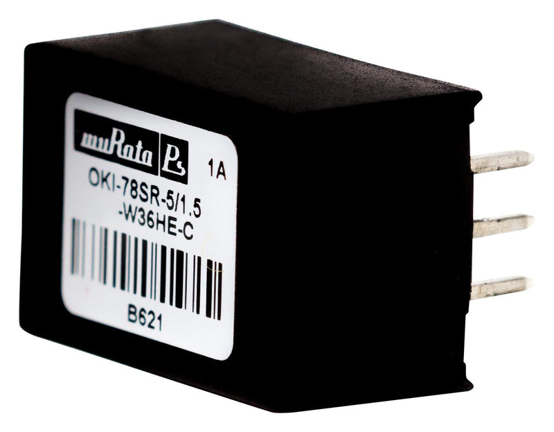 Murata Power Solutions OKI-78SR-5/1.5-W36HE-C Non Isolated POL DC/DC Converter 1 Output 7.5 W 5 V 1.5 A Fixed Through Hole