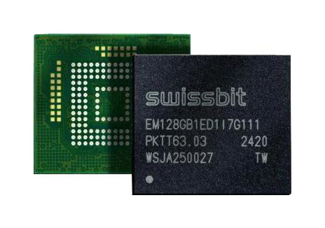 Swissbit SFEM256GB1ED1TO-A-8H-111-STD Flash Memory 3D TLC Nand 256 GB BGA 153 Pins