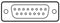 ITT Cannon DA-15S-1A7N-A197 DA-15S-1A7N-A197 D Sub Connector Right Angle DB9 Standard Receptacle DA 15 Contacts Solder