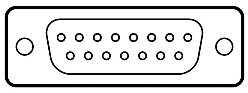 ITT Cannon DA-15S-1A7N-A197 DA-15S-1A7N-A197 D Sub Connector Right Angle DB9 Standard Receptacle DA 15 Contacts Solder