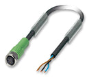 Phoenix Contact SAC-3P- 30-PUR/M 8FS SAC-3P- 8FS Sensor Cable PUR M8 Receptacle Free End 3 Positions m 9.8 ft