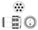 Amphenol Aerospace TVM06DS-25L-10R Circular Conn Plug 25L-10 7POS