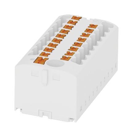 Phoenix Contact PTFIX 6/6X25 WH Panel Mount Barrier Terminal Block 24 A 500 V 7 Pole 3 Push In 12 AWG