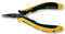 BERNSTEIN WERKZEUGFABRIK 3-686-15 Length Conductive Snipe Nose Pliers, 140mm, ESD Safe, Serrated Jaw, Precision Adjustment