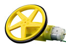 Kitronik 2593-TT 2593-TT Wheel Yellow 5 Spoke ABS TT Style Hobby Motors New