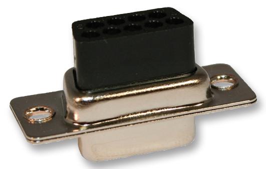 Norcomp 180-062-273L020 D Sub Connector Housing 62 Ways High Density DC 180 Series Receptacle Steel Body