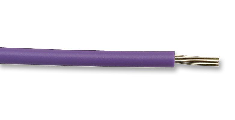 Multicomp PRO MP005414 Wire BS4808 / Def Stan 61-12 24/0.2 PVC Violet 0.75 mm&sup2; 328 ft 100 m