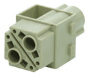 Multicomp PRO MP009480 Heavy Duty Connector MP-HM Inserts Module 2 Contacts Receptacle