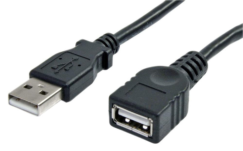 Startech USBEXTAA3BK USBEXTAA3BK USB Cable Type A Plug to Receptacle 0.9 m 3 ft 2.0 Black