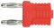 Schutzinger KURZ 14-4 IG MB NI / RT Banana Test Connector Plug Cable Mount 12 A 70 VDC Nickel Plated Contacts Red