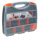 DURATOOL D01927 Compartment Storage Box Orange 380 x 310 x 60mm