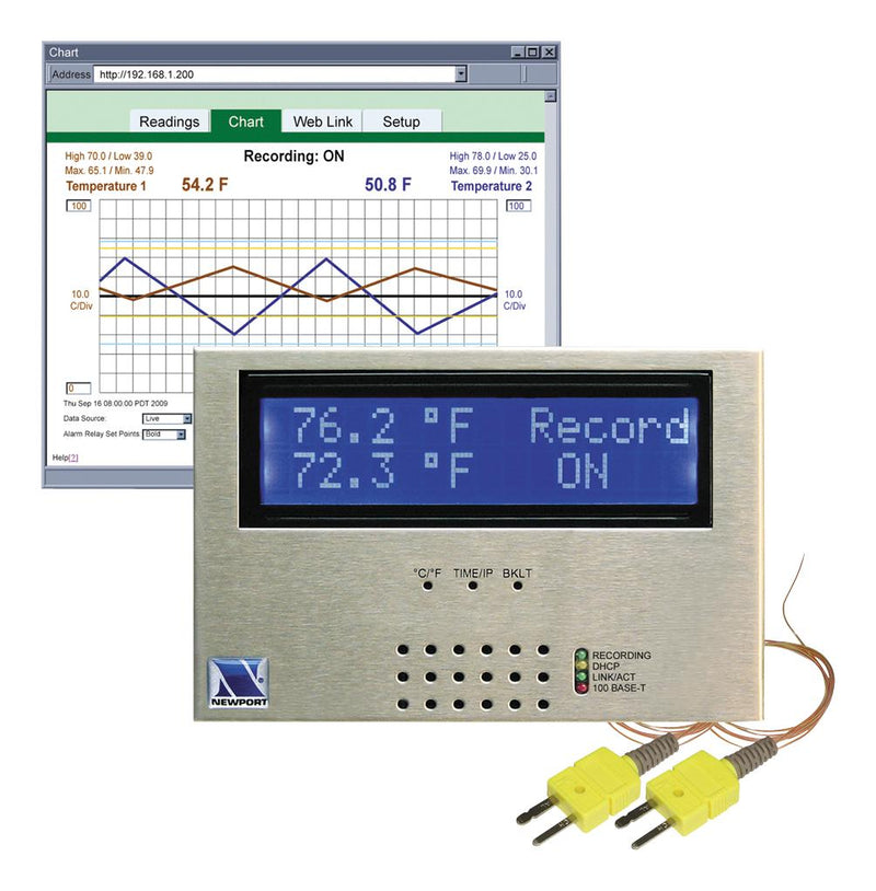 Omega ISD-TC ISD-TC Data Logger Temperature Over the Internet