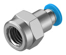 Festo QSF-1/8-4-B Pneumatic Fitting Push-In G1/8 14 bar 4 mm Brass QSF