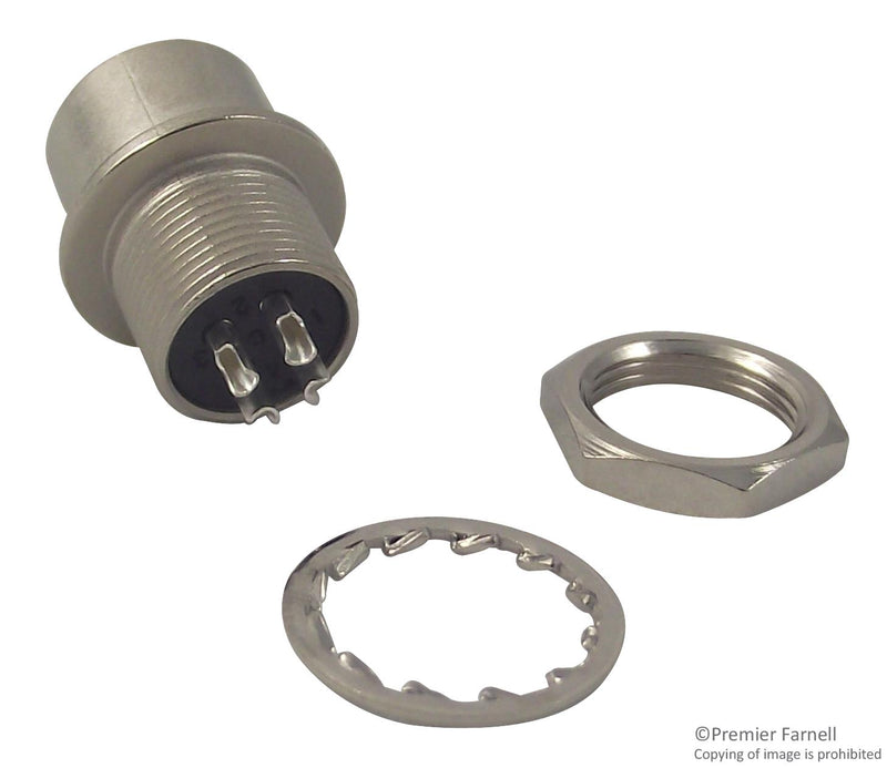 HIROSE(HRS) HR10A-7R-4S(73) Circular Connector HR10 Series Panel Mount Receptacle 4 Contacts Solder Socket Push-Pull