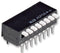 TE Connectivity 1-1571999-6 1-1571999-6 DIP / SIP Switch 6 Circuits Piano Key Through Hole Spst 24 V 100 mA