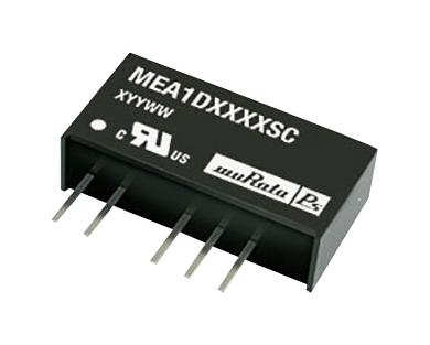 Murata Power Solutions MEA1D0515SC Isolated Board Mount DC/DC Converter 2 Output 1 W 15 V 33 mA -15