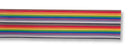 3M 3811/10 Ribbon Cable Colour Coded Flat Zippable 10 Core 26 AWG Multi-coloured 100 ft 30.5 m