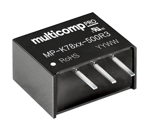 Multicomp PRO MP-K7803-500R3 DC/DC Converter ITE 1 Output 1.65 W 3.3 V 500 mA MP-K78-500R3 DC-DC Converters