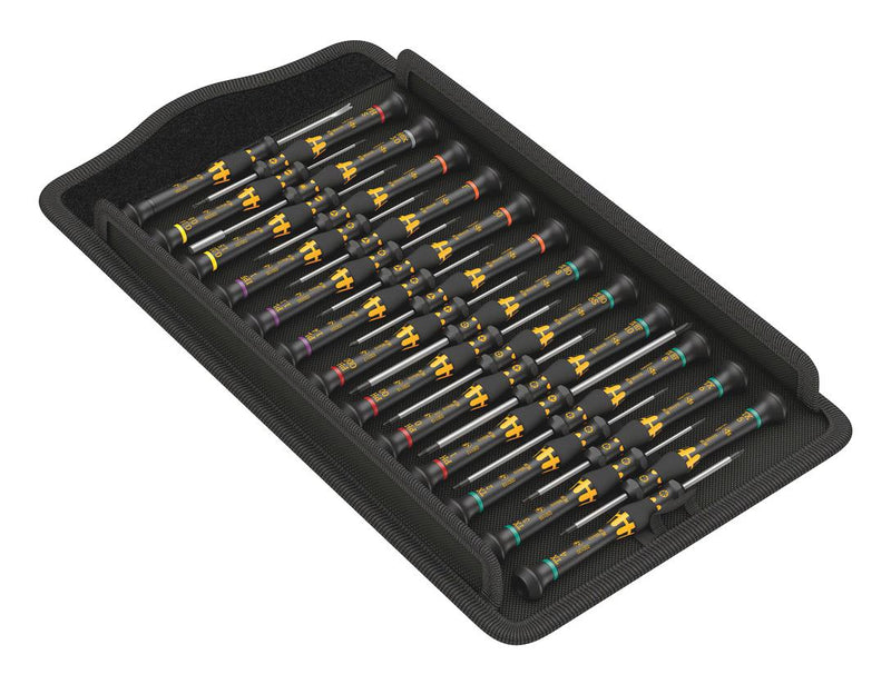 Wera 05134019001 Screwdriver Set 25 Piece Phillips/TORX/TORX PLUS/Pentalobe/Slotted/Hex Kraftform Micro ESD Series