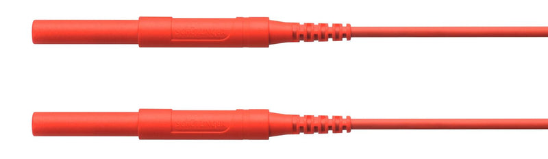 Schutzinger HSPL 8568 / AWG16 150 RT Test Lead 4mm Banana Plug Shrouded 6 kV 16 A Red 1.5 m