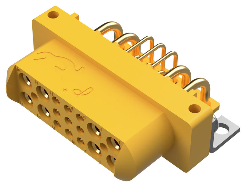 Positronic GFSH89F47B/AA Rect PWR Conn R/A Rcpt 17POS THT New