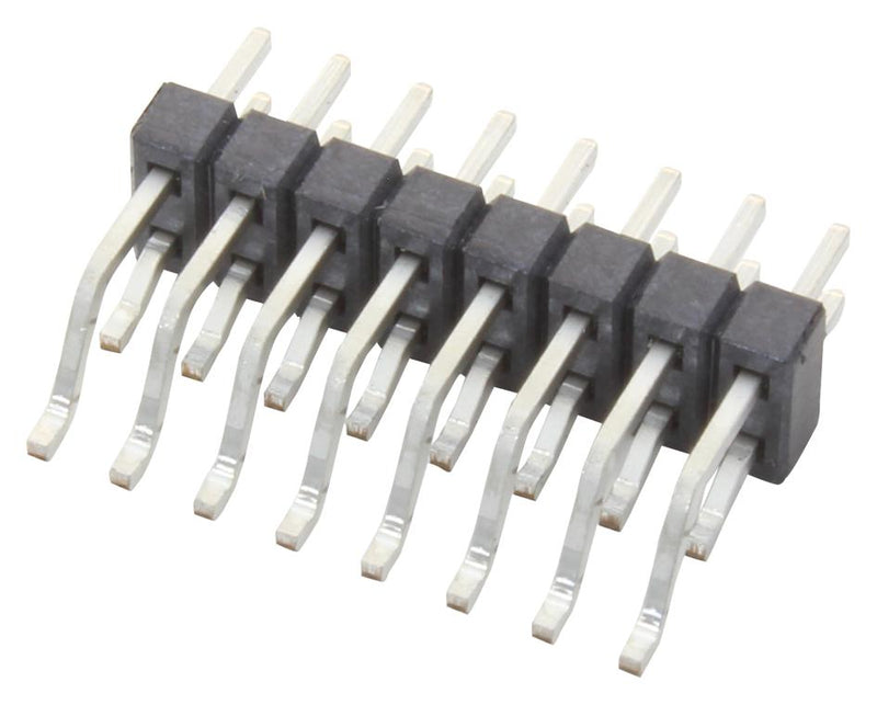 Samtec MMT-104-02-L-SH . Pin Header Board-to-Board Wire-to-Board 2 mm 1 Rows 4 Contacts Surface Mount Right Angle