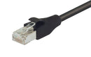 L-COM TRD695SCR-BLK-2 Patch Cable RJ45 Plug CAT6 600MM BLK