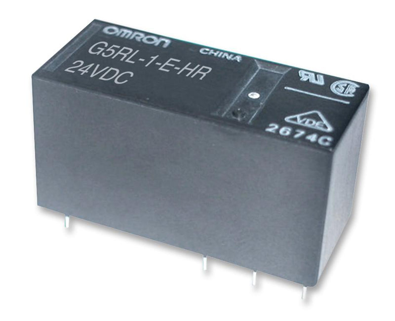 Omron G5RL-1A-E-HR DC24 General Purpose Relay G5RL Series Power Non Latching SPST-NO 24 VDC 16 A