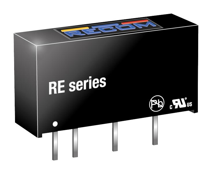 Recom Power RE-2405S Isolated Through Hole DC/DC Converter ITE 1:1 1 W Output 5 V 200 mA