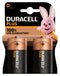 Duracell MN1300 P2+/PWR MN1300 P2+/PWR Battery 1.5 V D Alkaline Raised Positive and Flat Negative 34.2 mm New