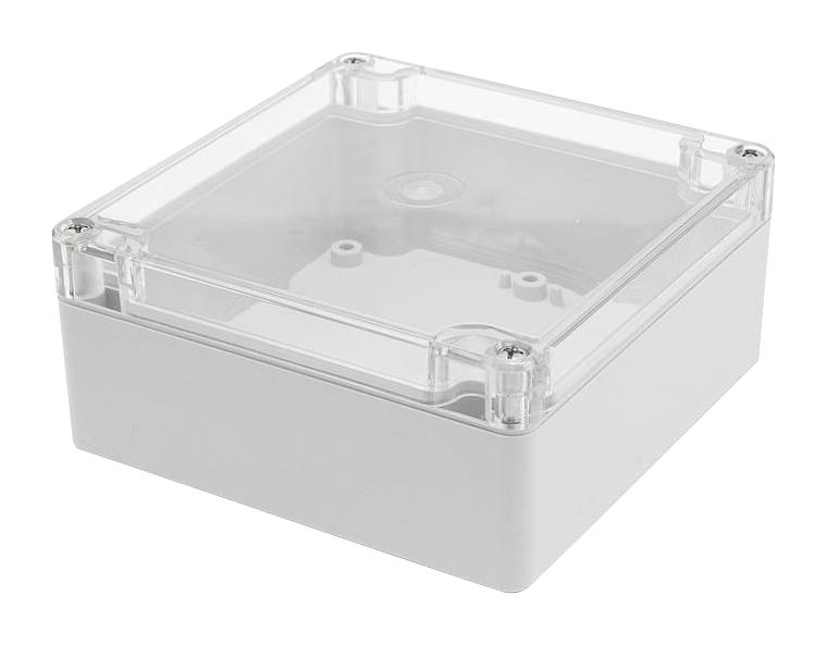 Bopla 02226100 Euromas Polycarbonate Enclosure W/CLEAR LID Painted 120 X 80 85MM RAL7035 Light Grey 03AH6694