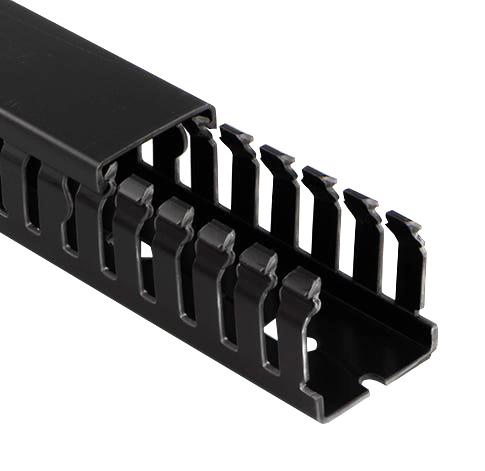 Betaduct 09140000Y 09140000Y Trunking Open Slot 75 mm (H) x 25 (W) 2 m (L) Black PVC