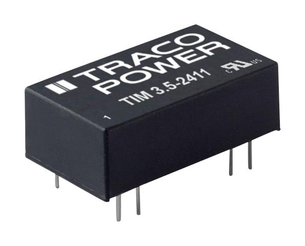 Traco Power TIM 3.5-1211 Isolated Through Hole DC/DC Converter Medical 2:1 3.5 W 1 Output 5 V 700 mA