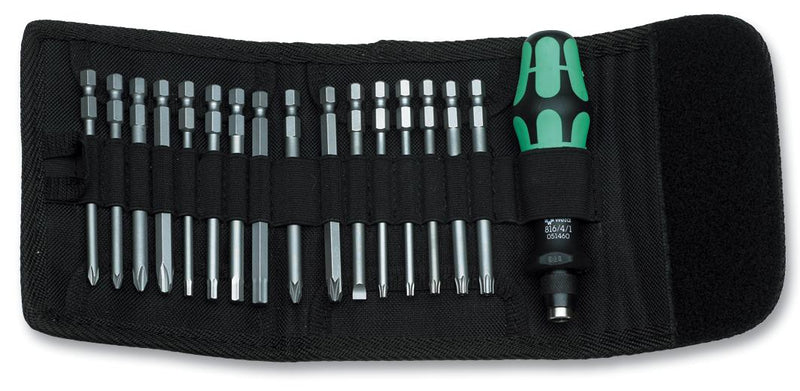 Wera KRAFTFORM KOMPAKT 60 Kraftform Kompakt Screwdriver Set Interchangeable 17-Piece