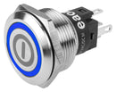 EAO 82-6151.2124.B001 Vandal Resistant Switch Engraved On / Off Series 82 22 mm Spdt Maintained Round Flush