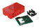 Multicomp PRO ASM-1900143-61 Raspberry Pi Accessory 4 Model B Case Plastic Red Integrated Power Button